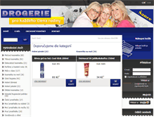 Tablet Screenshot of drogerie-sance.cz